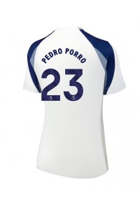 Tottenham Hotspur Pedro Porro #23 Jalkapallovaatteet Naisten Kotipaita 2025-26 Lyhythihainen